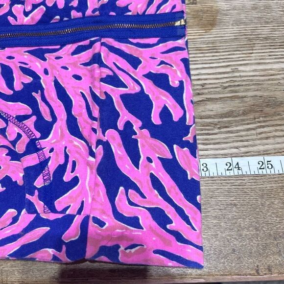 Lilly Pulitzer Women's Popover Coral Reef Skipper Jacket Zip Pink Blue‎ Size XXS - Picture 4 of 11